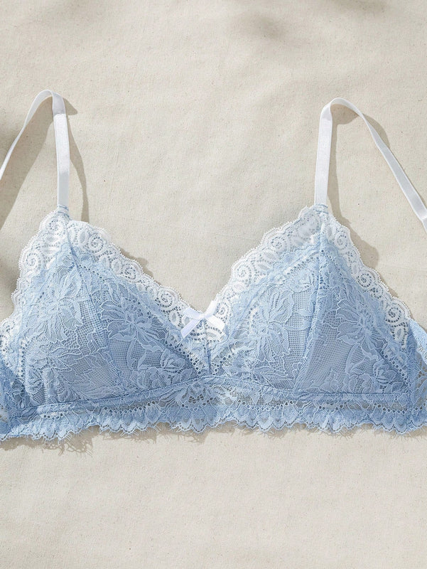 Conjunto De Lenceria Con Encaje Para Mujer