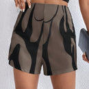 Essnce Shorts Estampados De Cintura Alta Para Mujer