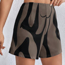 Essnce Shorts Estampados De Cintura Alta Para Mujer