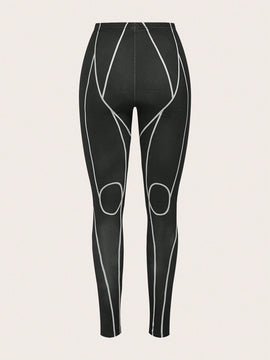 ICON Pantalones Ajustados Con Borde Enrollado De Bloque De Color
