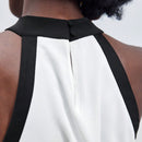 Maija Camisa Sin Mangas Tejida De Cuello Alto Con Bloques De Colores Para Mujer