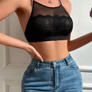 Lenceria Con Tirantes Finos Y Adornos De Encaje Para Mujer
