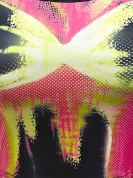 Top sin mangas de cuello redondo y estampado para mujeres, ideal para el verano