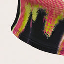 Top sin mangas de cuello redondo y estampado para mujeres, ideal para el verano