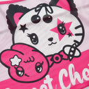 ROMWE Kawaii Conjunto De Ropa Interior Con Diseno De Bloques De Color, Letras Y Estrellas En Impresion De Caricatura