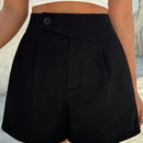 Essnce Shorts De Corte Holgado Para Mujer Con Detalle Abrochado