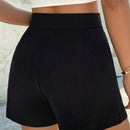 Essnce Shorts De Corte Holgado Para Mujer Con Detalle Abrochado