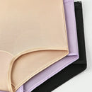 LUVLETTE Conjunto De 3 Panties Cortos De Cintura Alta Para Mujeres Con Encaje, Hechos De Modal