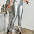 ICON Pantalones De Club Huecos Con Tiras Cruzadas Y Vendajes