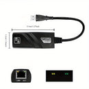 Adaptador de Red con Cable Ethernet LAN USB a RJ45 de 100 Mbps para Tarjeta de Red USB en PC Windows