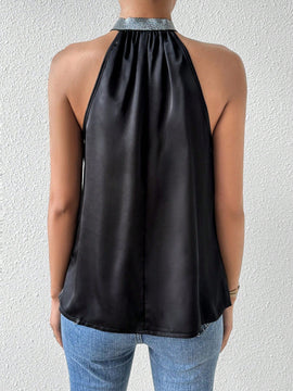 Prive Blusa Sin Mangas Con Cuello Halter