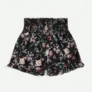 VCAY Shorts De Vacaciones De Pernera Ancha Fruncidos Con Cintura Elastica Y Estampado Floral