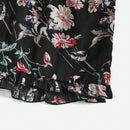 VCAY Shorts De Vacaciones De Pernera Ancha Fruncidos Con Cintura Elastica Y Estampado Floral
