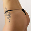 Tangas De Tanga Transpirables Con Estampado De Encaje Y Dibujos Animados Para Mujer
