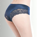 Bragas Triangulares Ultrafinas Sexis Antibacterianas De Encaje Sin Costuras De Cintura Baja De Seda De Hielo De 3 Uds Para Mujer