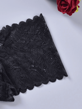 3 Piezas/set Bragas Sexys De Encaje Ahuecadas Para Mujeres