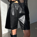 DAZY Shorts De Longitud De Rodilla Sueltos De Ajuste Holgado Con Cintura Elastica Para Mujeres