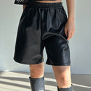 DAZY Shorts De Longitud De Rodilla Sueltos De Ajuste Holgado Con Cintura Elastica Para Mujeres