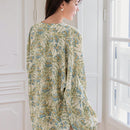 DAZY Camisa Floja De Manga Larga Con Estampado Floral Para Mujer