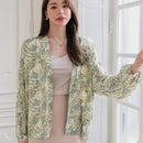 DAZY Camisa Floja De Manga Larga Con Estampado Floral Para Mujer