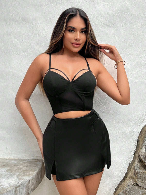 SXY Falda Pantalon Corta De Pu Sexy Para Mujer Para Ropa De Club