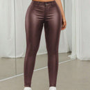 Pantalones ajustados con cremallera