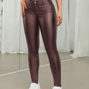 Pantalones ajustados con cremallera