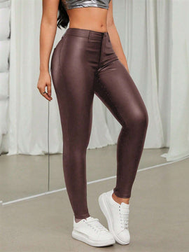 Pantalones ajustados con cremallera