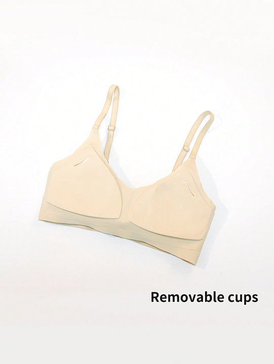 Sujetador Sin Costuras Con Almohadillas Extraibles Para Mujer
