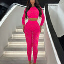 SXY Leggings Largos Huecos De Cintura Alta Y Ajustados De La Fiesta Del Nightclub De La Muchacha Caliente De Rose Red Fluorescente Rosado Sin Costura Atractiva De Alta Elasticidad Y Textura De Seda Splicing, Elastica Super Alta Que Levanta El Trasero