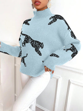 Essnce Sueter De Cuello Alto Y Manga Larga Para Mujer