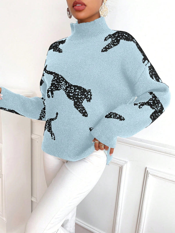 Essnce Sueter De Cuello Alto Y Manga Larga Para Mujer