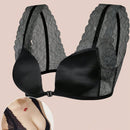 1 Pieza Sujetador Sin Cables Sexy Con Cierre Frontal De Encaje Y Estampado Floral
