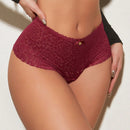Lenceria Con Tanga De Encaje Decorada Con Lazo