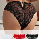 Bragas De Encaje Con Triangulo Y Detalle De Lazo Para Mujeres, Lenceria