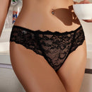 Bragas De Encaje Con Triangulo Y Detalle De Lazo Para Mujeres, Lenceria