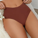 Tanga De Cintura Alta Adhesiva Para Mujeres