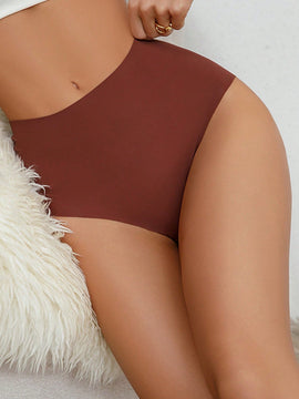 Tanga De Cintura Alta Adhesiva Para Mujeres