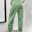 Essnce Pantalones Con Dobladillo Enrollado Y Bloques De Color Con Cintura Elastica Para Mujer