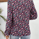 Frenchy Camisa De Manga Larga Con Estampado Floral Y Manga De Farol Para Mujer