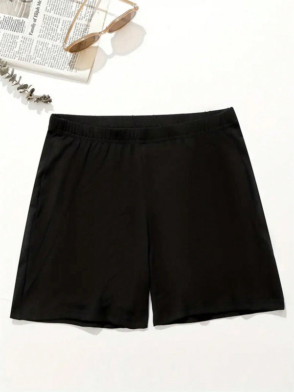 Slayr Shorts Ajustados Con Estampado De Calavera Y Palmeras Para Mujer