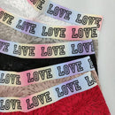 5 piezas pantys tipo boxer con estampado de letras para mujer, pantys de encaje floral comodos con ribete de encaje de concha
