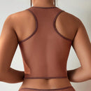 Conjunto De Ropa Interior De Cuello Redondo De Color Solido Para Mujer