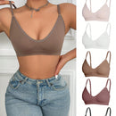 5 piezas/set sujetadores casuales sin costuras de mujer de punto de canale solido