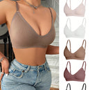 5 piezas/set sujetadores casuales sin costuras de mujer de punto de canale solido