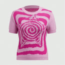 ROMWE Jersey Con Estampado De Espiral Y Bloques De Color Para Mujer Con Diseno De Estrella De Cinco Puntas