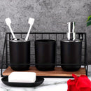 4 Piezas, Porta Cepillos De Dientes, Jabonera, Dispensador De Loción, Botella De Bomba, Vaso Para Enjuague Bucal, Accesorios De Baño, Conjunto De Baño