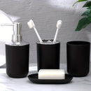 4 Piezas, Porta Cepillos De Dientes, Jabonera, Dispensador De Loción, Botella De Bomba, Vaso Para Enjuague Bucal, Accesorios De Baño, Conjunto De Baño