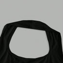 EZwear Top corto sin mangas de cuello halter ajustado y casual sin diseno para verano