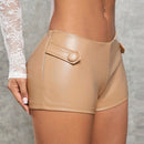 SXY Shorts Elasticos De Pu Para Mujer
